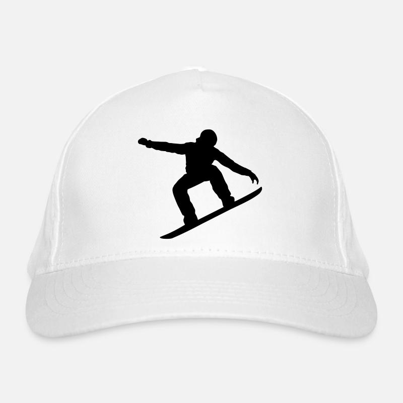 Snowboarder, Snowboard, Snowboard Casquette classique bio