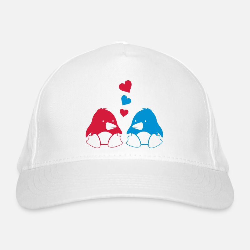 Penguins in Love 002 Organic Baseball Cap