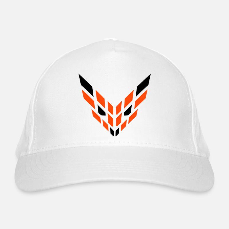 Fox Red Fox Abstract Logo Cool Evil Eye Organic Baseball Cap