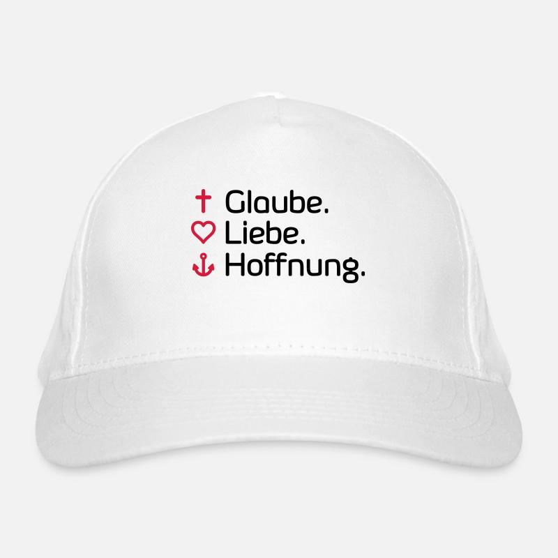 Glaube Liebe Hoffnung Bio-Baseballkappe