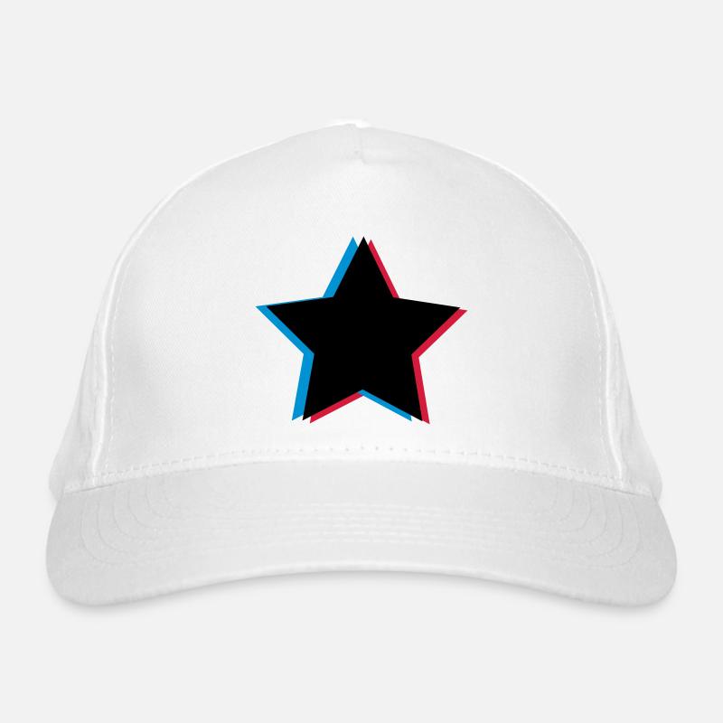 3d anaglyph stars Organic Baseball Cap