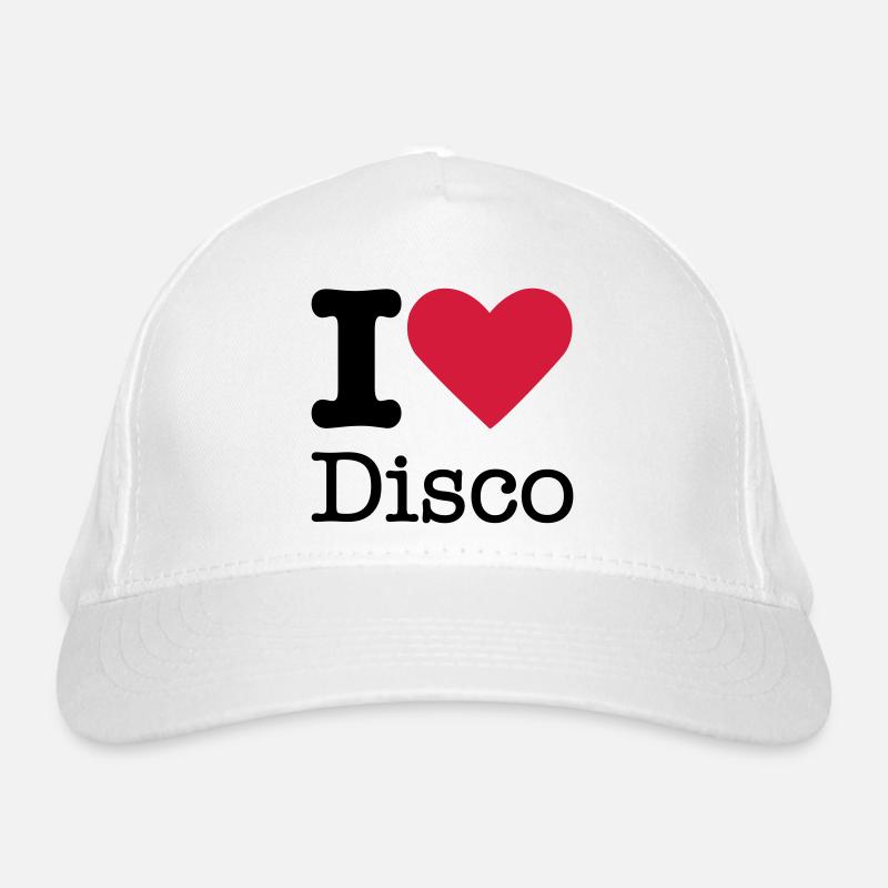 I Love Disco Organic Baseball Cap