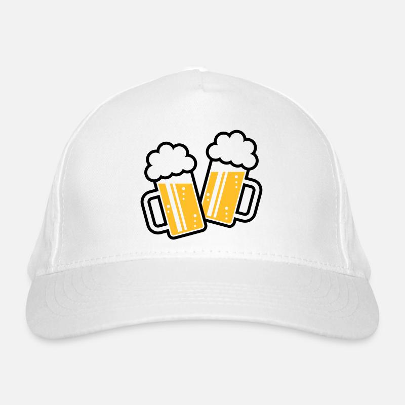 2 Clinking Beer Glasses For A Cheer! (2C) Organic Baseball Cap