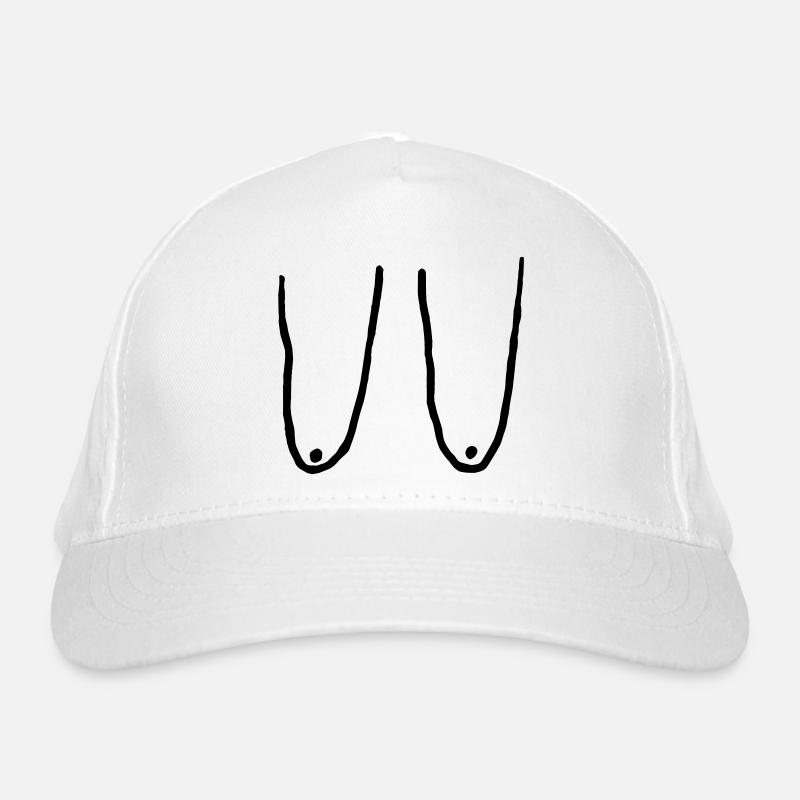 Brüste, Brüste, Brust Bio-Baseballkappe