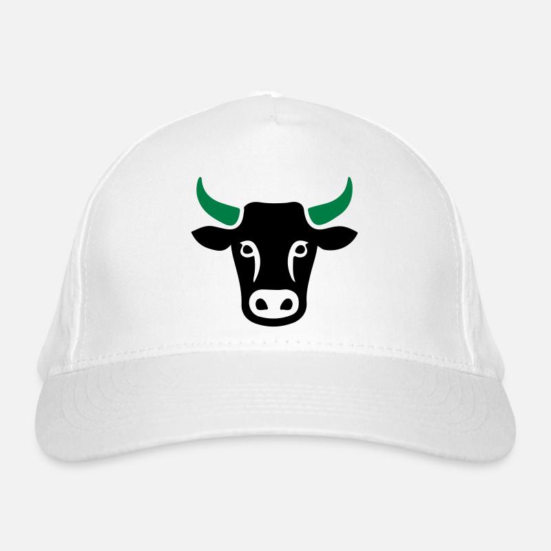 Cow Cattle Head Organic Baseball Cap