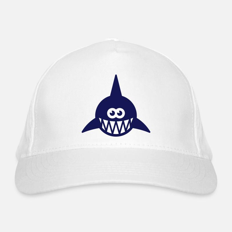 Le poisson montre des dents (requin / requin / poisson prédateur, 2C) Casquette classique bio