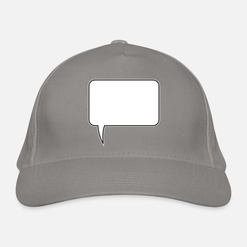 Sprechblase Rechteck Design Bio-Baseballkappe