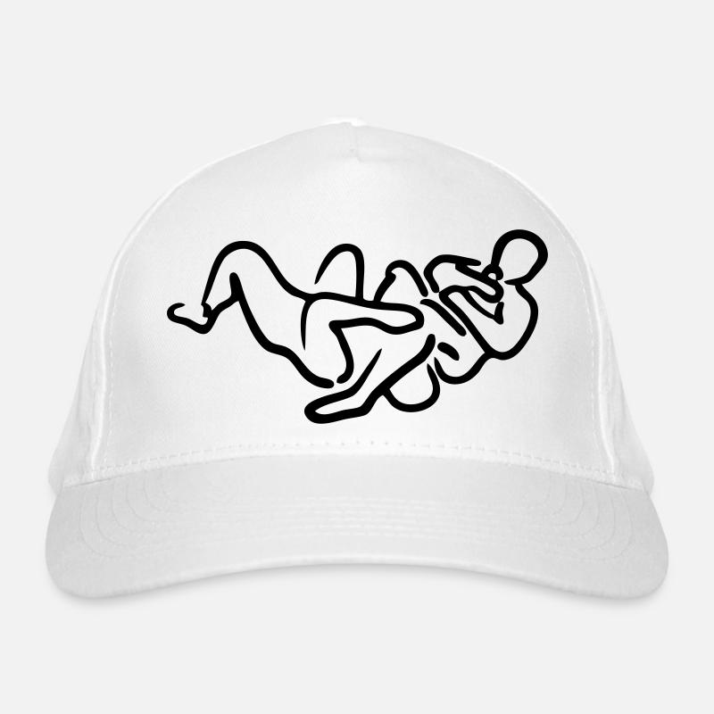 brazilian jiu jitsu bjj armbar illustrat Organic Baseball Cap