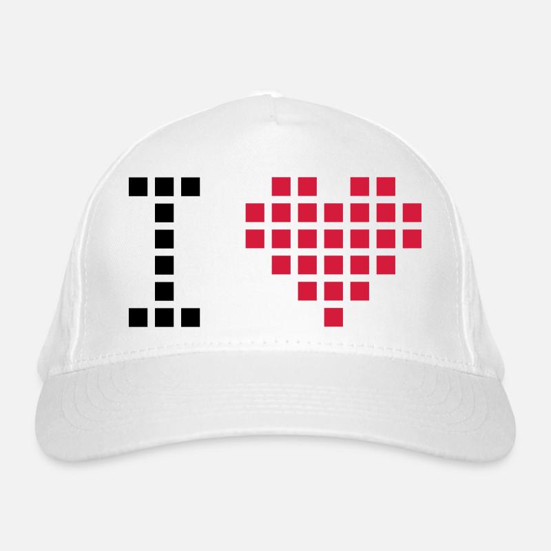 i love 2 Organic Baseball Cap