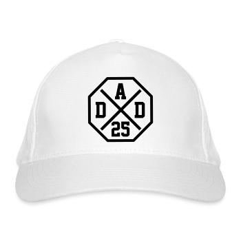 Dad 25 Dad Baby Dad 2025 Father's Day Gift - Organic Baseball Cap - white - Front
