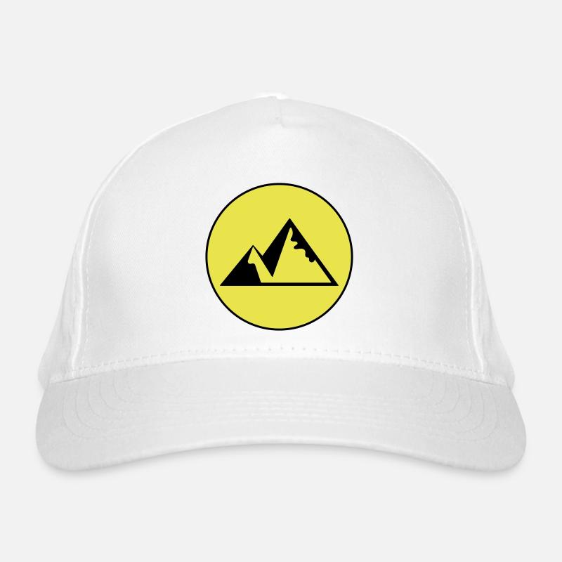 Berge Natur Symbol Bio-Baseballkappe