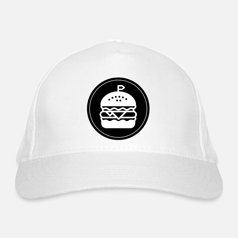 Cercle d’icônes de hamburger Casquette classique bio