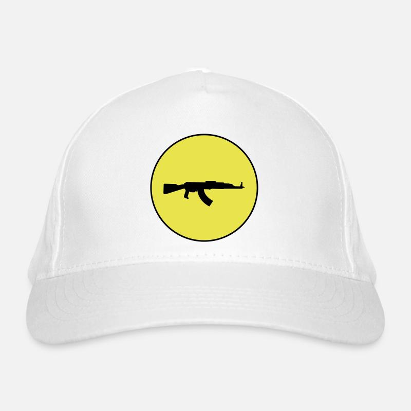 Rifle icon symbol Organic Baseball Cap
