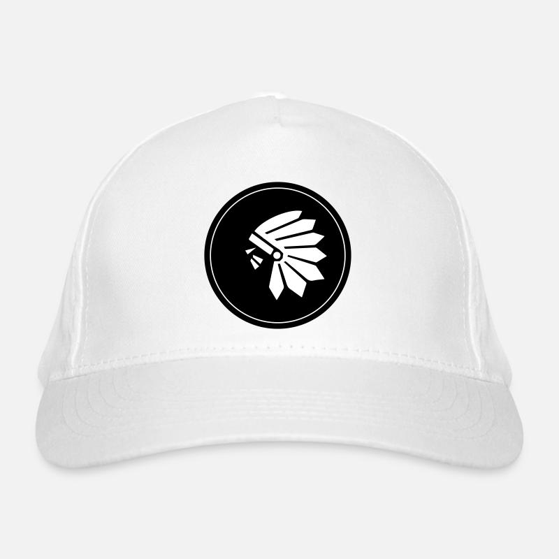 Symbole de la tête indienne Casquette classique bio