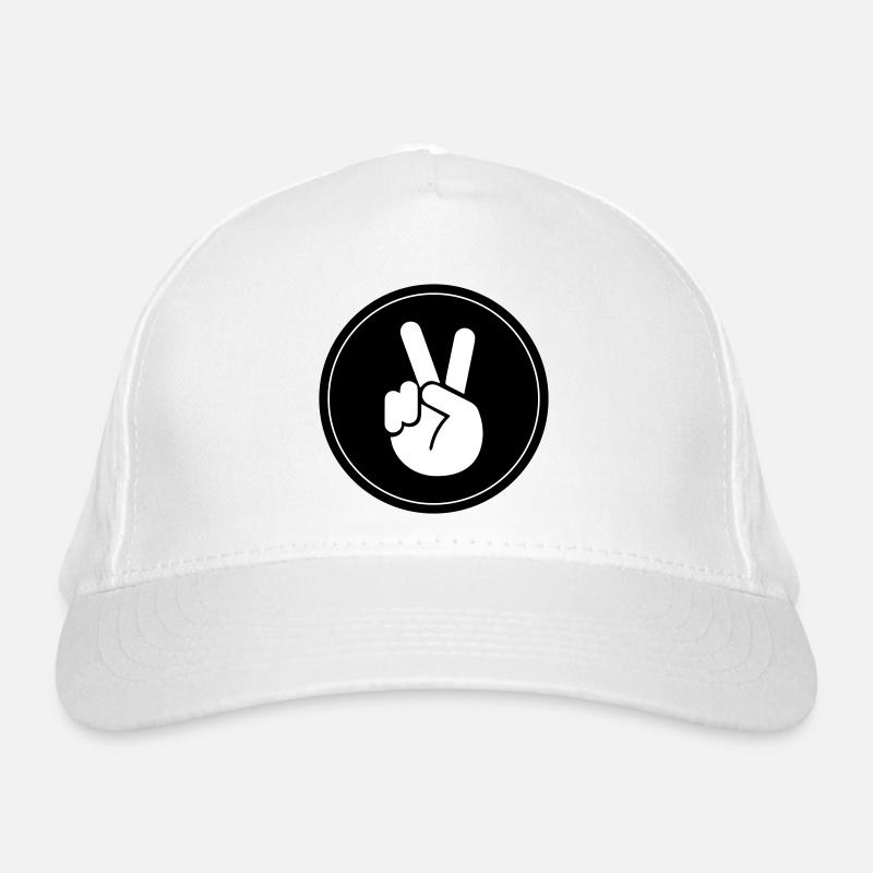 Hand Peace Circle Organic Baseball Cap