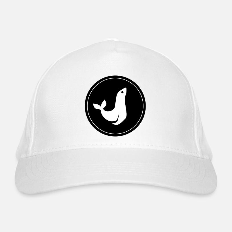 seal animal circle Organic Baseball Cap