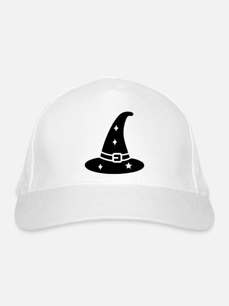 Magischer Hut - Bio-Baseballkappe - Weiß - Vorne