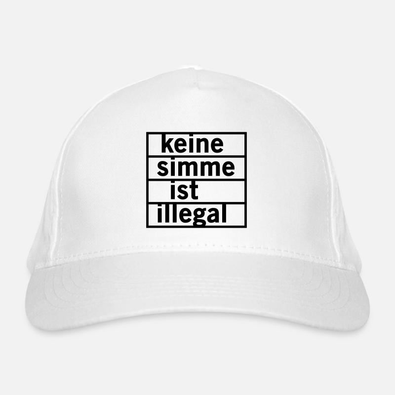 No Simme is illegal Organic Baseball Cap