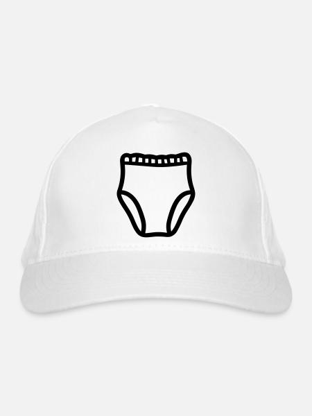 Schicht - Bio-Baseballkappe - Weiß - Vorne