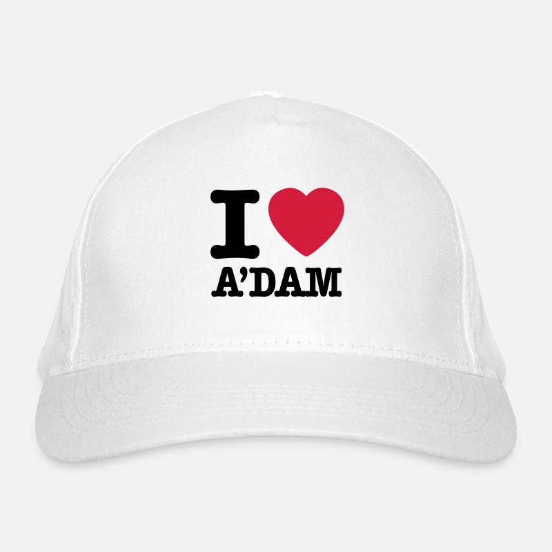 i love amsterdam Casquette classique bio