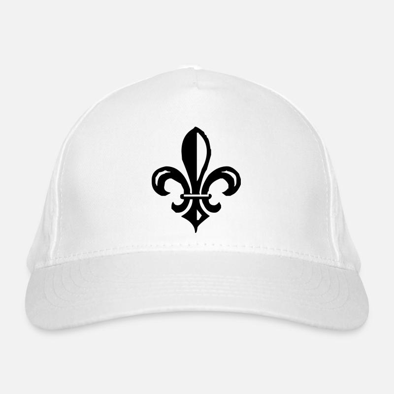 fleur de lis french lily Organic Baseball Cap
