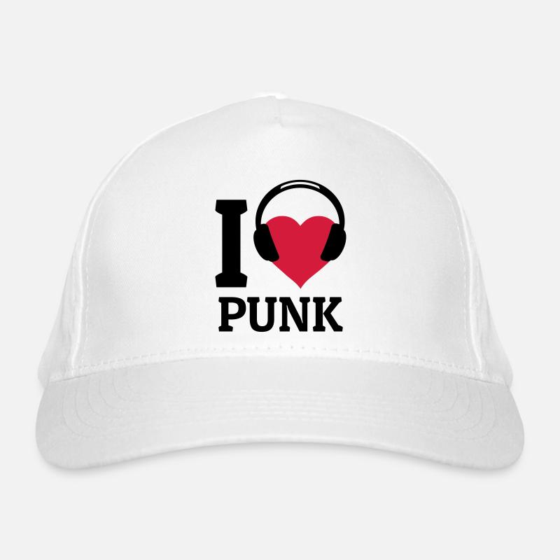 I love Punk Organic Baseball Cap