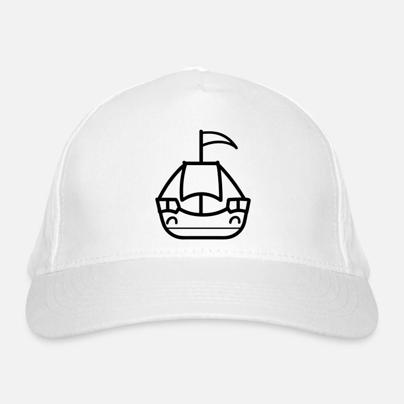 Piratenschiff Bio-Baseballkappe