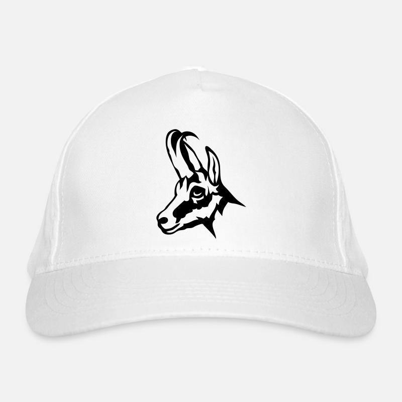 Gämsen wildes Tier 1102 Bio-Baseballkappe