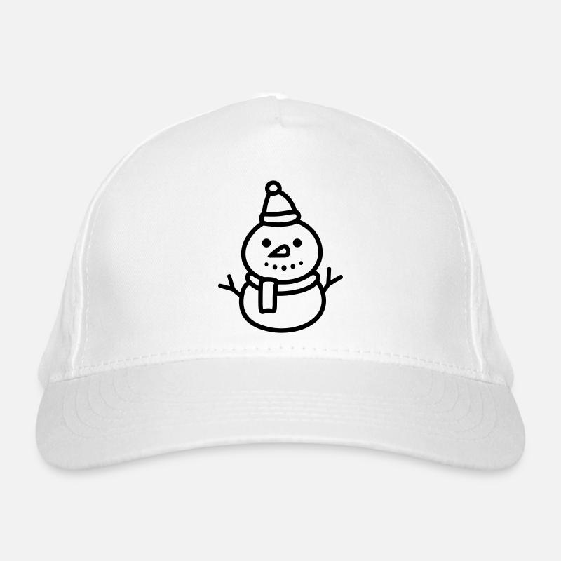 Snowman Organic Baseball Cap