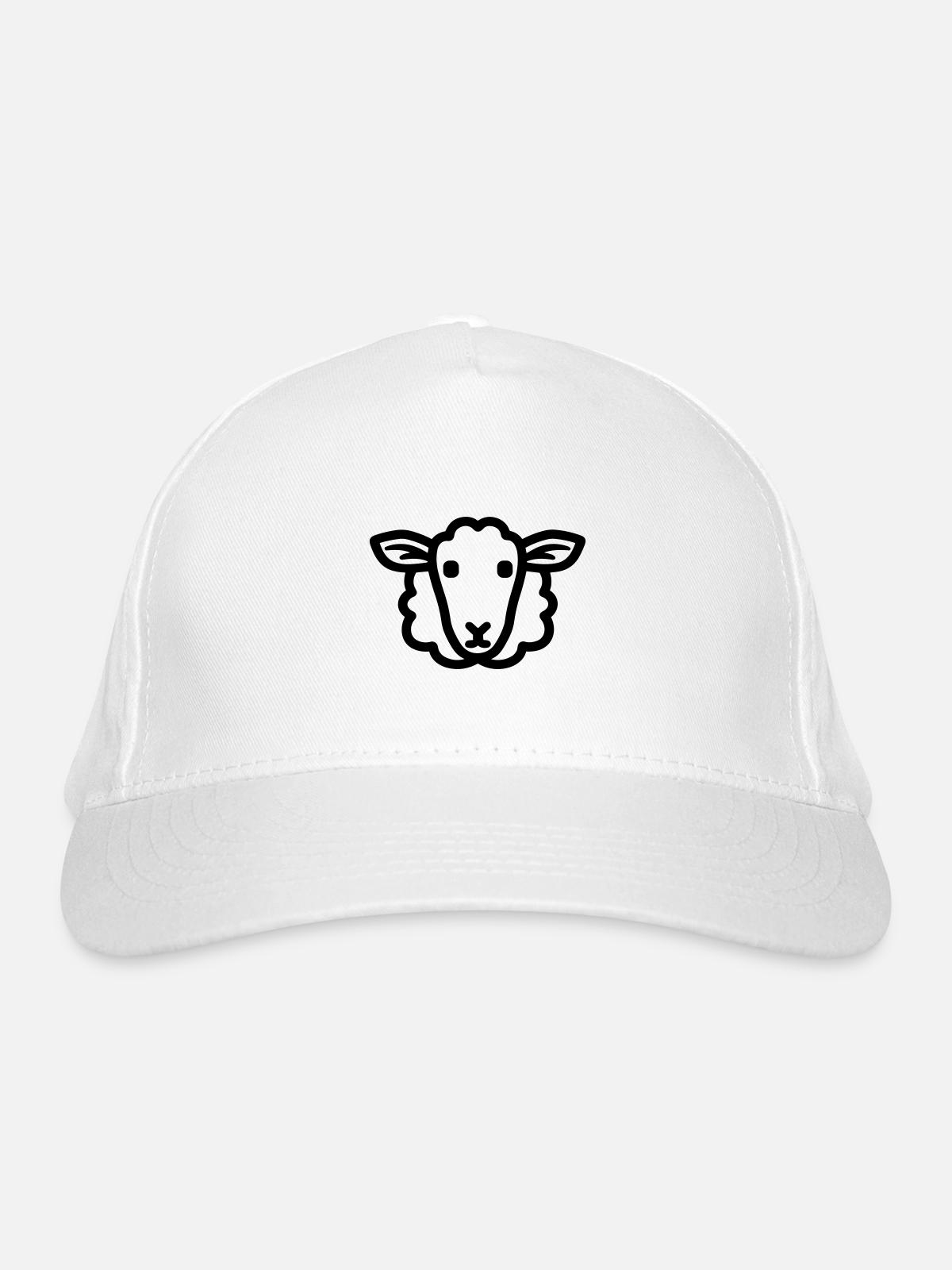 mouton - Casquette classique bio - blanc - Devant