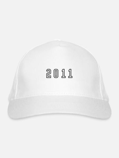 Numéro de l’année 2011 - Casquette classique bio - blanc - Devant