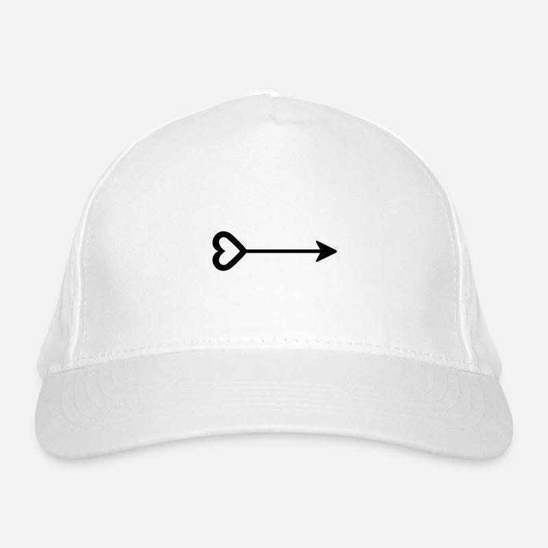 Herz-Pfeil Bio-Baseballkappe
