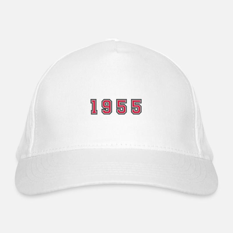 1955 year number Organic Baseball Cap