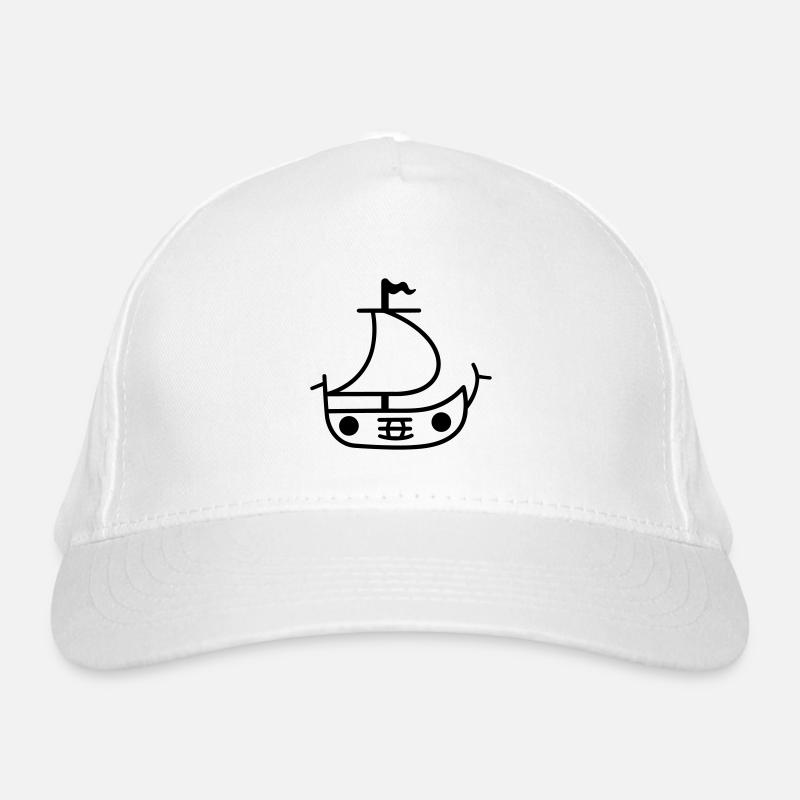 pirate ship Organic Baseball Cap