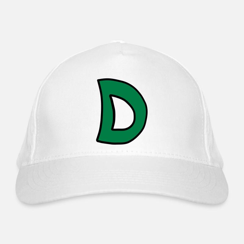 Buchstabe D Comic Cartoon Bio-Baseballkappe