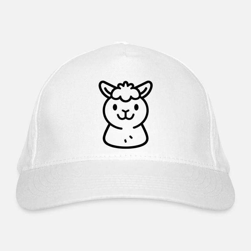 Alpaka-Lama Bio-Baseballkappe