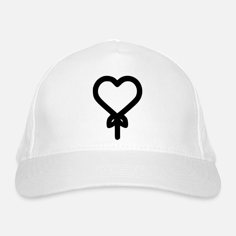 Heart Balloon Organic Baseball Cap