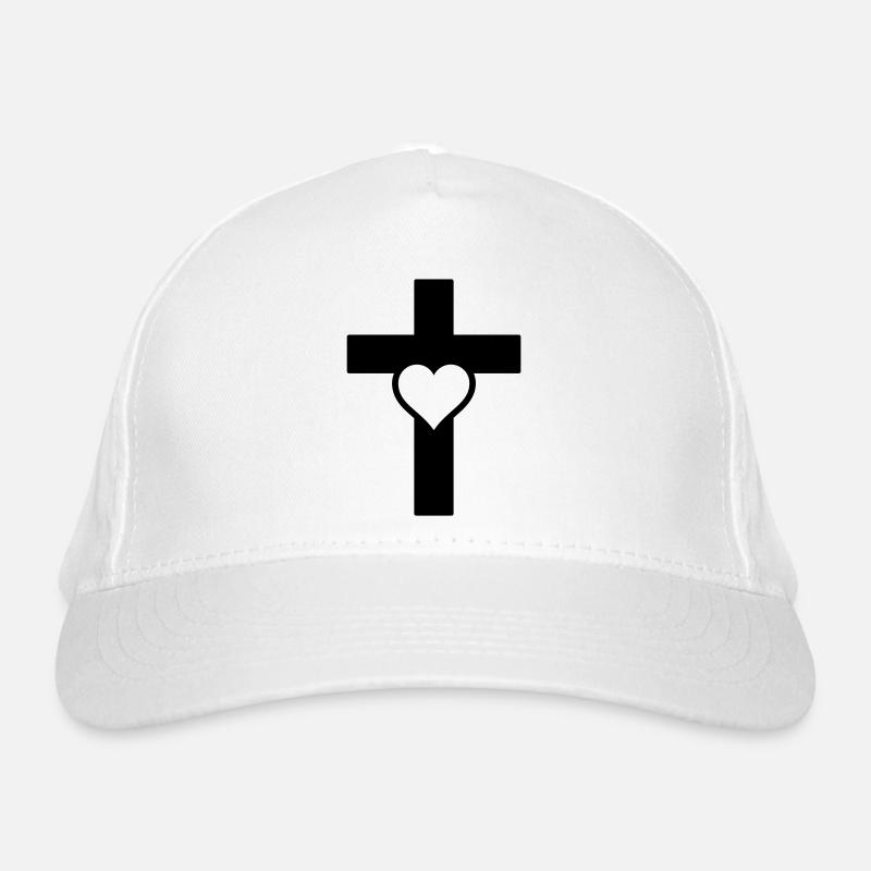 Herzkreuz C Bio-Baseballkappe