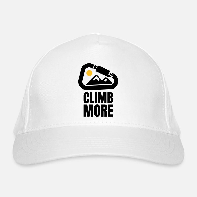 Climb More - Climbing Gift Organic Baseball Cap