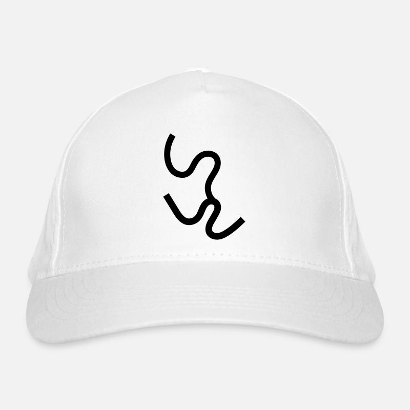 lignes aléatoires de forme de ligne Casquette classique bio