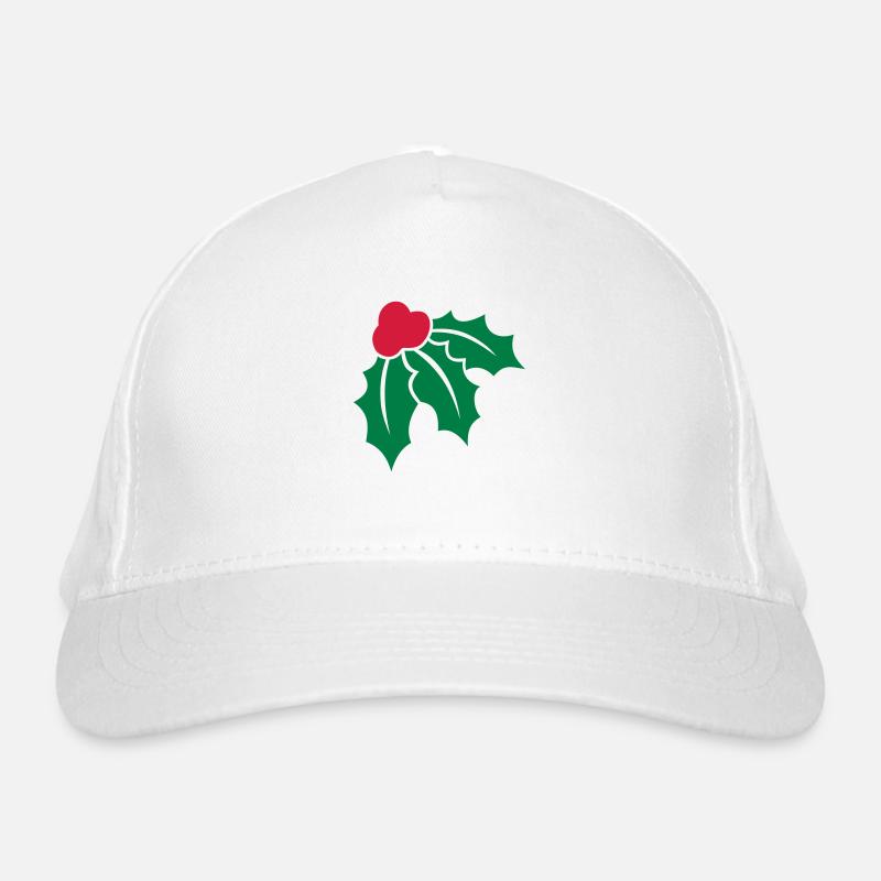 Weihnachtsstechpalme 2 Bio-Baseballkappe