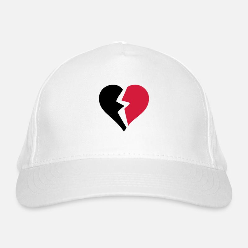Liebe Herz Herzen Pause Pause Pause Bio-Baseballkappe