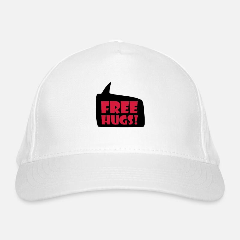 free hugs Bio-Baseballkappe