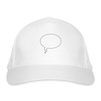 Bulle (à personnaliser) - Casquette classique bio - blanc - Devant