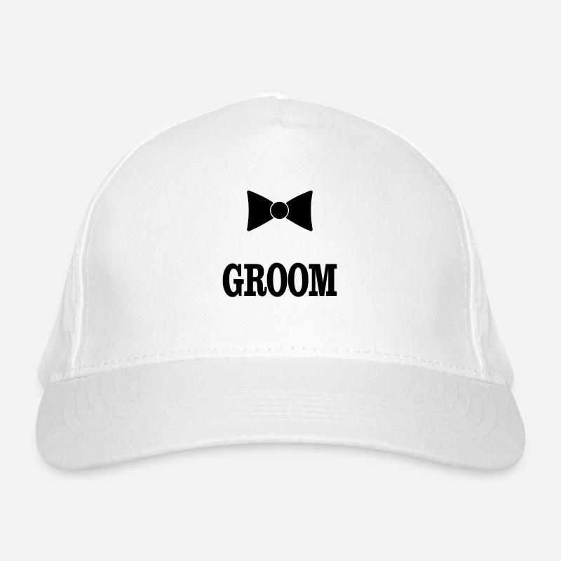 groom bowtie Organic Baseball Cap
