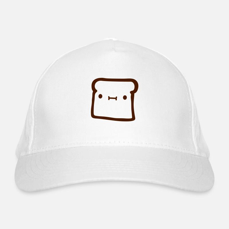 bread toast slice Organic Baseball Cap