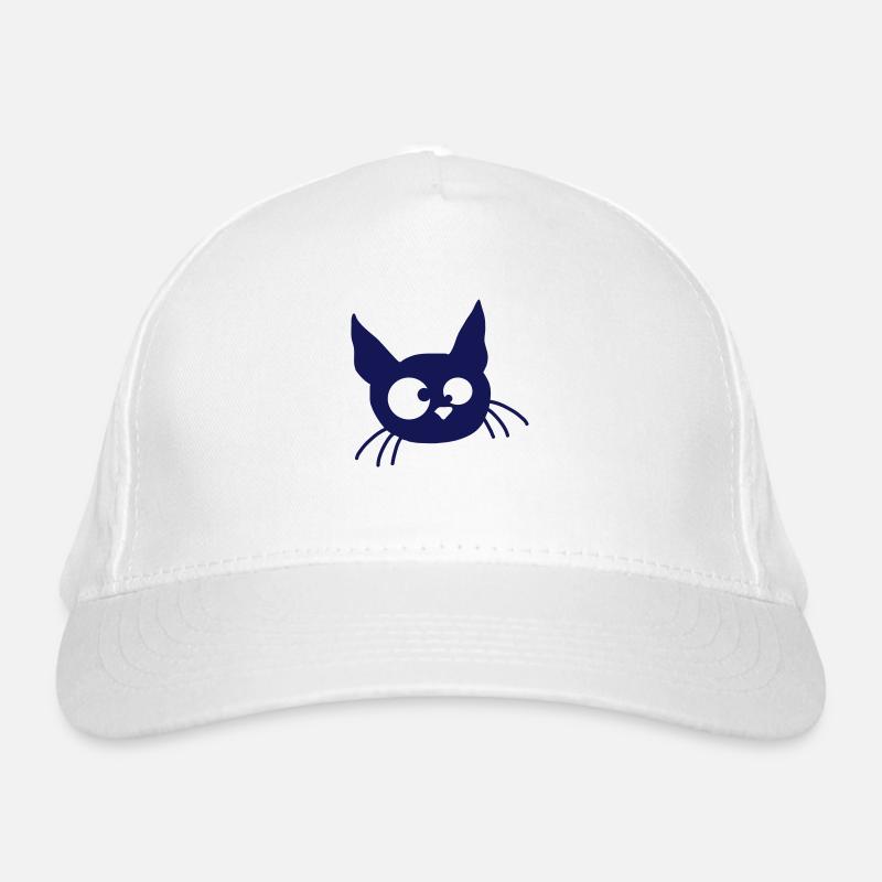 Crazy Cat Squints Funny Eyes Grimace Fun Organic Baseball Cap