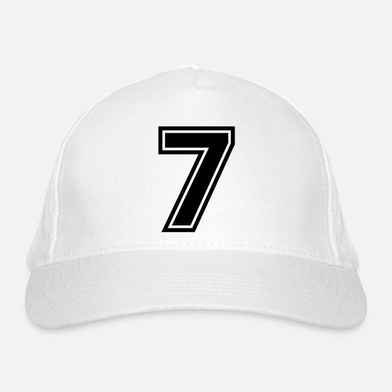 number_seven Organic Baseball Cap