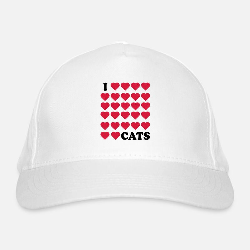 I love Cats Casquette classique bio