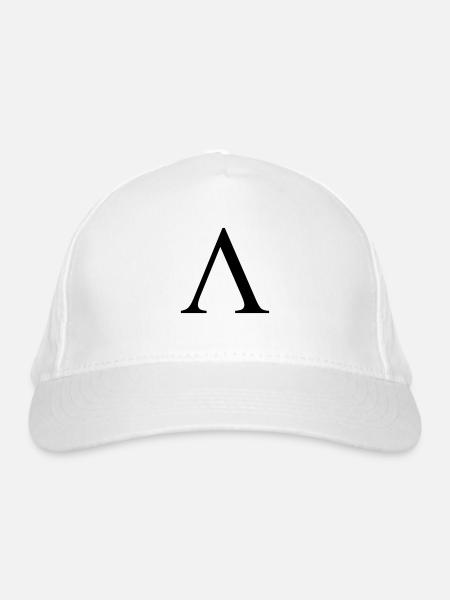 lambda greek - Bio-Baseballkappe - Weiß